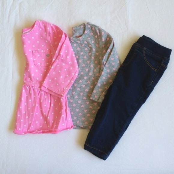 mixed brands 3 piece outfit bundle set 6-12 months baby girl - Picture 1 of 10